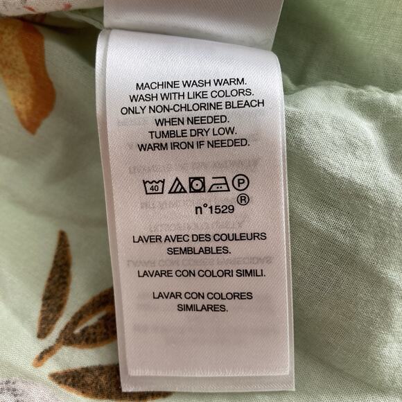 Lauren Ralph Lauren Sage‎ Green Floral Button Up Shirt Size L Cottagecore Fairy - Picture 7 of 16